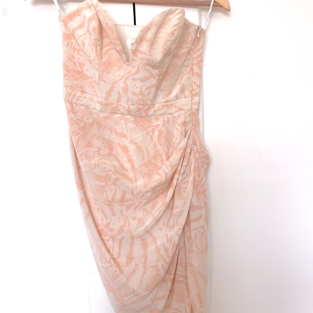 Zimmerman Bustier Strapless Silk Mini Dress
